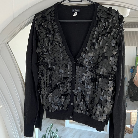 Armani Jeans black cardigan - Picture 1 of 5